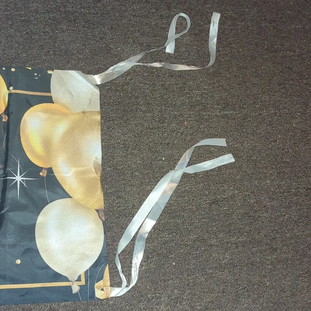HAPPY 60TH BIRTHDAY Elegant Gold and Black Banner